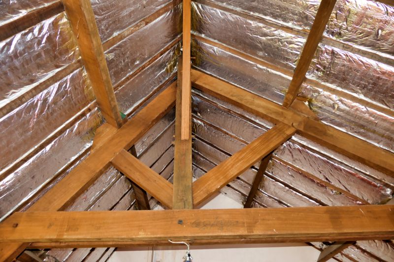 Attic Baffle Installation Close-up