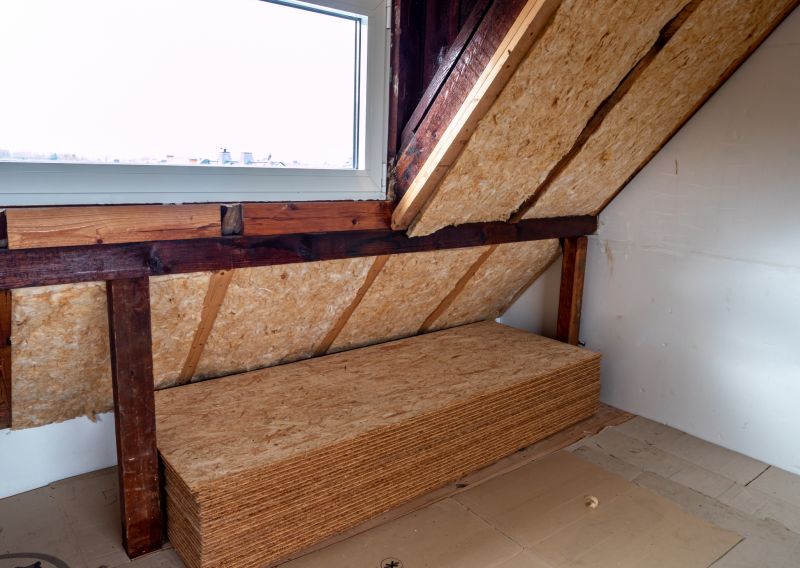 Attic Space with Baffles Installed